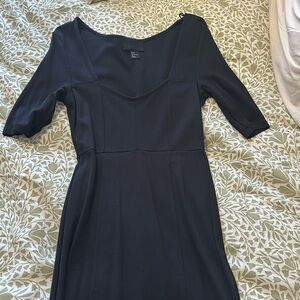 H&M women’s dress black size 8 body on black goth